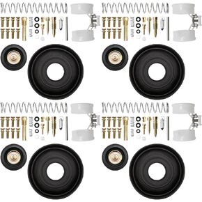 Carburetor Repair Kit Diaphragm Replacement for Kawasaki Voyager XII ZG1200 1986-2003 (4 Pack)