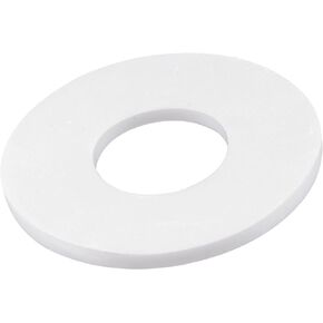 MECCANIXITY PTFE Flat Washers 88mm OD 45mm ID 3mm Thick DN40 Flange Gasket, White Pack of 2