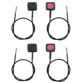 4PCS Tactile Momentary Button Switch 12V 24V Surface Mount Mini Switch Non Stuck Plug Atmosphere Light for Car Horn Electronic Experiments Boats Industrial Equipment