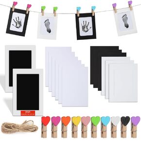 Baby Hand and Footprint Kit, Safe Baby Imprint Kit Pet Paw Print Kit Clean Touch Ink Pads Newborn Souvenirs Inkless Print Kit for Baby Pets