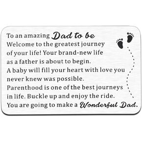 Pregnancy Announcement for Husband, First Fathers Day Gift for New Dad, New Dad Gifts for Men, First Time Dad Gifts Card, Gender Reveal Gifts, Dad to Be Gifts, New Father to Be, Expectant Dad Gifts