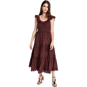 Madewell Women's Lucie Embroidered Cotton Midi Dress