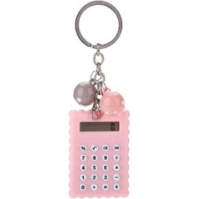 Mini Calculator, Keychain Design Calculator Portable Cute Cookies Style Key Chain Calculator Candy Color Pocket Calculator ()