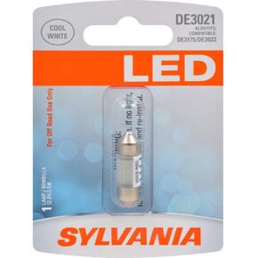 SYLVANIA - DE3021 31mm Festoon LED White Mini Bulb - Bright LED Bulb, Ideal for Interior Lighting - Map, Trunk, Cargo and License Plate (Contains 1 Bulb)