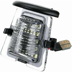 LED License Plate Light for Wrangler JK 2007-2018 X Sahara Rubicon 3rd Gen 24 SMD LED 6500K Xenon White OE Upgrade Replacement