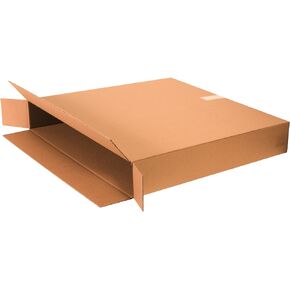 Partners Brand P30530FOL Side Loading Boxes, 30"L x 5"W x 30"H, Kraft (Pack of 10)