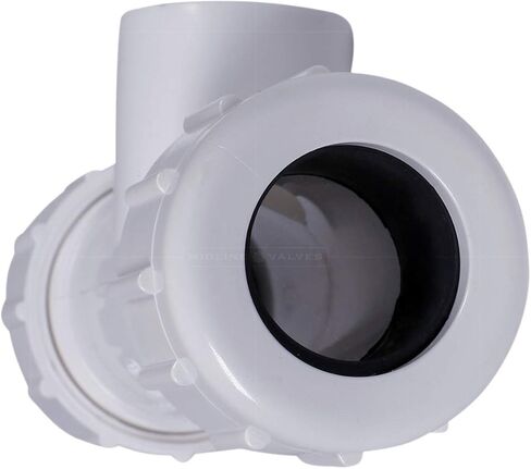 صمام خط الوسط 592DU3412 PVC وصلة ضغط على شكل تي مع فرع FIP؛ 3/4 بوصة × 1/2 بوصة؛ بلاستيك ابيض in Kuwait