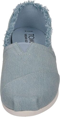 TOMS Women's Espadrille Loafer Flat, Pastel Blue Washed Denim, 9 in Saudi Arabia