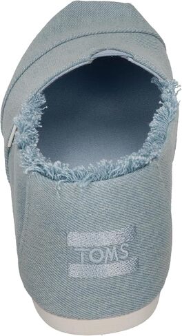 TOMS Women's Espadrille Loafer Flat, Pastel Blue Washed Denim, 9 in Saudi Arabia