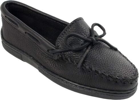 Minnetonka Moosehide Classic Women's Slip On 8 C/D US Black in Saudi Arabia