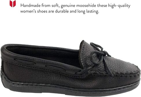 Minnetonka Moosehide Classic Women's Slip On 8 C/D US Black in Saudi Arabia
