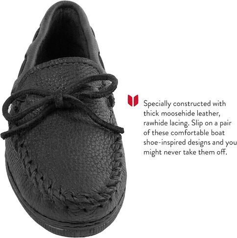 Minnetonka Moosehide Classic Women's Slip On 8 C/D US Black in Saudi Arabia