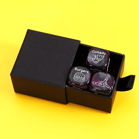 Fathers Day Husband Gifts from Wife, Food Movie Date Night Valentines for Him Her Couples Wedding Gifts Husband Wife Him Her Food Decision Dice 11 Anniversary Birthday Gifts for Boyfriend Girlfriend in Kuwait