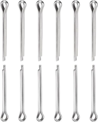 3mm x 50mm (DxL) Cotter Clip Pins - 60Pack - Good for Machinery - 304 Stainless Steel Hairpin Fasteners - Silver in Saudi Arabia