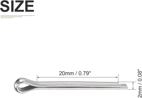 3mm x 50mm (DxL) Cotter Clip Pins - 60Pack - Good for Machinery - 304 Stainless Steel Hairpin Fasteners - Silver in Saudi Arabia