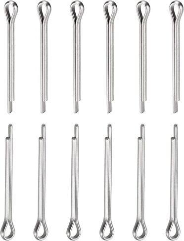 3mm x 50mm (DxL) Cotter Clip Pins - 60Pack - Good for Machinery - 304 Stainless Steel Hairpin Fasteners - Silver in Saudi Arabia