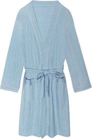 RoomTour Robes for Women Sleepwear Long Sleeve Bathrobe Womens Robe Mid Length Cotton Warm Soft Christmas Gift in Saudi Arabia