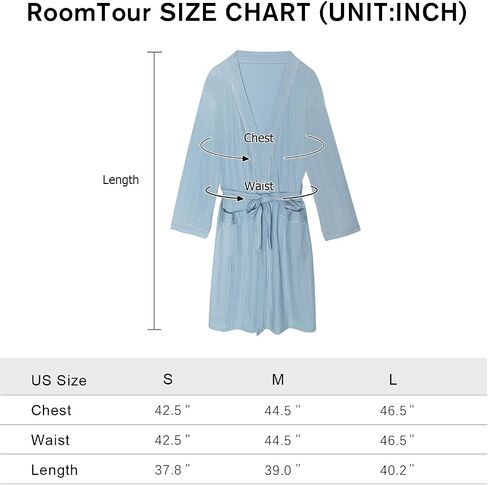 RoomTour Robes for Women Sleepwear Long Sleeve Bathrobe Womens Robe Mid Length Cotton Warm Soft Christmas Gift in Saudi Arabia