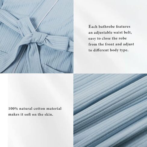 RoomTour Robes for Women Sleepwear Long Sleeve Bathrobe Womens Robe Mid Length Cotton Warm Soft Christmas Gift in Saudi Arabia