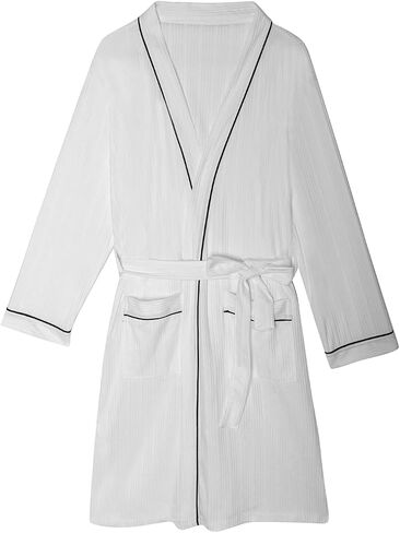 RoomTour Robes for Women Sleepwear Long Sleeve Bathrobe Womens Robe Mid Length Cotton Warm Soft Christmas Gift in Saudi Arabia