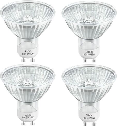 Halogen GU10 120V 25W NP5 Replacement Bulb for Candle Warmer,Scent Wax Burner,Fragrance Melt,Warming Bulb MR16 JDR Dimmable,Warm White,4 Pack in Kuwait