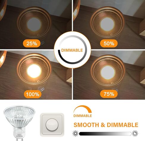 Halogen GU10 120V 25W NP5 Replacement Bulb for Candle Warmer,Scent Wax Burner,Fragrance Melt,Warming Bulb MR16 JDR Dimmable,Warm White,4 Pack in Kuwait