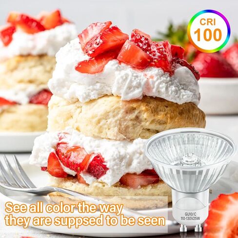 Halogen GU10 120V 25W NP5 Replacement Bulb for Candle Warmer,Scent Wax Burner,Fragrance Melt,Warming Bulb MR16 JDR Dimmable,Warm White,4 Pack in Kuwait