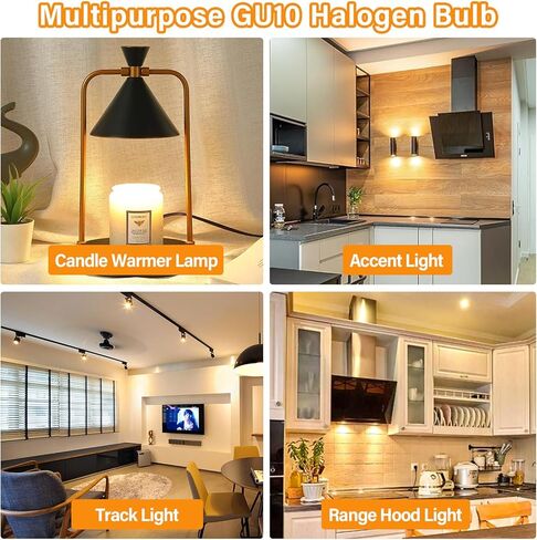 Halogen GU10 120V 25W NP5 Replacement Bulb for Candle Warmer,Scent Wax Burner,Fragrance Melt,Warming Bulb MR16 JDR Dimmable,Warm White,4 Pack in Kuwait