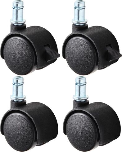 عجلات سلة المهملات المحمولة القابلة للتركيب لسلال المهملات الحثية المصنوعة من الفولاذ المقاوم للصدأ iTouchless - 4 عبوات in Kuwait