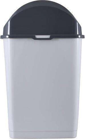 Superio 1.25 Gal Mini Plastic Trash Can with Swing Top Lid Compact Small Waste Bin Portable Garbage Can for Countertop, Desktop, Make up Vanity, Bathroom, Car, Under Sink, 5 Quart (2 Pack, 9 Gallon) in Saudi Arabia