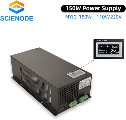 SCIENODE CO2 Laser Power Supply - 60W 110V Power Supply for Laser Tube Laser Engraver Cutter Engraving Cutting Machine, MYJG-60W in Saudi Arabia