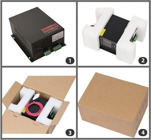 SCIENODE CO2 Laser Power Supply - 60W 110V Power Supply for Laser Tube Laser Engraver Cutter Engraving Cutting Machine, MYJG-60W in Saudi Arabia