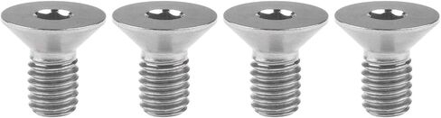 التيتانيوم Ti M5x10 12 15 20 25 مم غاطسة رأس مسطح مقبس سداسي غطاء برغي مجموعة من 4 (M5x12mm، تيتانيوم عادي) in Saudi Arabia