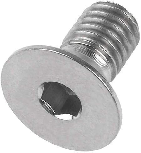 التيتانيوم Ti M5x10 12 15 20 25 مم غاطسة رأس مسطح مقبس سداسي غطاء برغي مجموعة من 4 (M5x12mm، تيتانيوم عادي) in Saudi Arabia