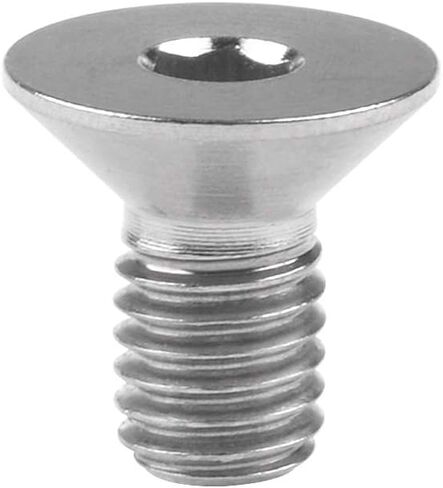 التيتانيوم Ti M5x10 12 15 20 25 مم غاطسة رأس مسطح مقبس سداسي غطاء برغي مجموعة من 4 (M5x12mm، تيتانيوم عادي) in Saudi Arabia