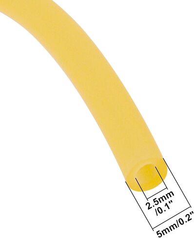 أنابيب اللاتكس، أنابيب المطاط الطبيعي 5/51 "معرف × 3/16" OD الأنابيب الجراحية حبال النار أنابيب المطاط المنجنيق أنبوب مرن خرطوم الرمح الفرقة (2.5 مم × 5 مم، 9.8 قدم) in Kuwait