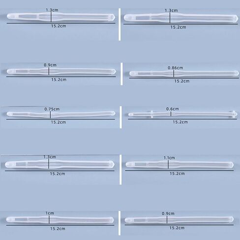 Allazone 10 قطع من الراتنج السيليكون الكروشيه هوك مجموعة قوالب الراتنج الحياكة الإبر الحرفية الصب قوالب الحياكة البلوزات أداة قالب السيليكون للحرف اليدوية DIY in Kuwait