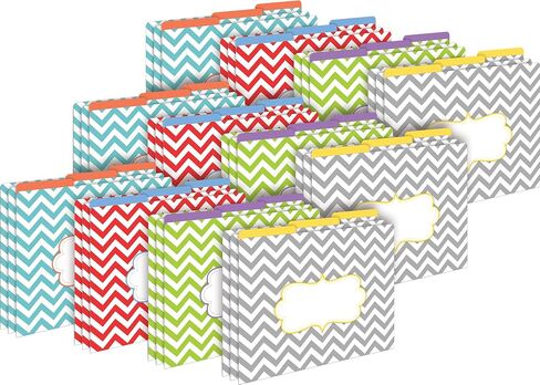 Barker Creek Designer File Folders Set of 36, Sea & Sky, Multi-Design Set, Sea & Sky-Themed Designs, Fully Reversible, Letter-Size, 1/3 Cut Tabs, 36 Folders in Set (3914) in Saudi Arabia
