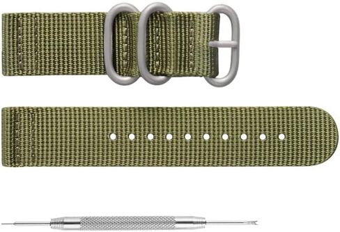 Watch Bands - Ballistic Nylon Quick Release Style Straps With Silver High End Heavy Buckle - Choice of Width - 18mm, 20mm, or 22mm in Saudi Arabia