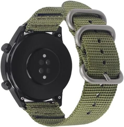 Watch Bands - Ballistic Nylon Quick Release Style Straps With Silver High End Heavy Buckle - Choice of Width - 18mm, 20mm, or 22mm in Saudi Arabia