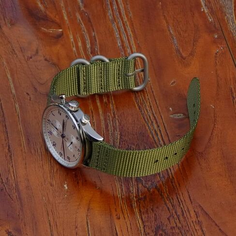 Watch Bands - Ballistic Nylon Quick Release Style Straps With Silver High End Heavy Buckle - Choice of Width - 18mm, 20mm, or 22mm in Saudi Arabia