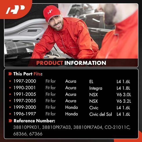 ضاغط مكيف هواء ممتاز مع قابض متوافق مع Honda Civic 1.6L 1999-2000، Civic del Sol & Acura EL Integra NSX، فقط لنوع ضاغط 10PA15C D-enso in Saudi Arabia