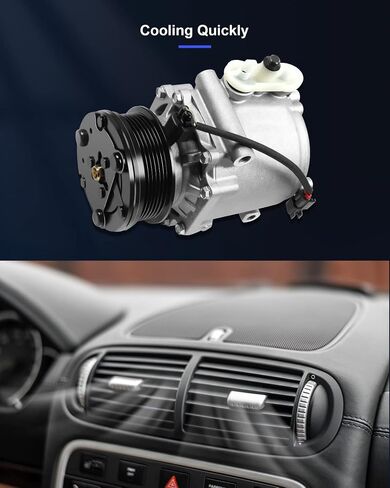 ECCPP AC Compressor 2003-2005 Fit for Ford E-150 E-250 E-350 Explorer for Lincoln Navigator for Mercury Marauder 4.6L 5.4L CO 2486AC A/C Compressor with Clutch in Saudi Arabia