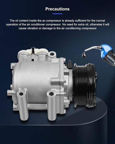 ECCPP AC Compressor 2003-2005 Fit for Ford E-150 E-250 E-350 Explorer for Lincoln Navigator for Mercury Marauder 4.6L 5.4L CO 2486AC A/C Compressor with Clutch in Saudi Arabia