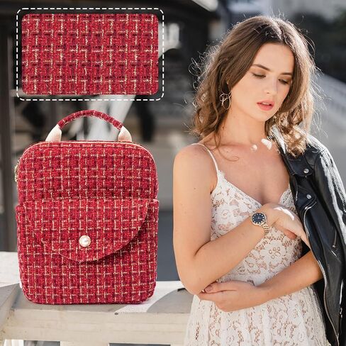 Tweed Book Cover for Women - Elegant Book Protector for Book Lovers - Washable Book Cover Case for Women - Soft Book Covers for Hardcover - Book Sleeve - Bible Cover - Bible Case -Book Gift in Saudi Arabia