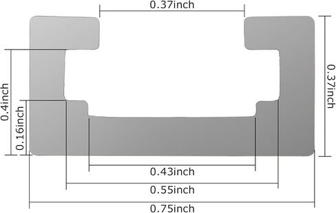 8 Pcs T-Track, 12 inch Aluminum Double T Track with Mounting Holes for Woodworking, Universal Double Cut Profile T Track for Drill Press Table, Router Table in Saudi Arabia