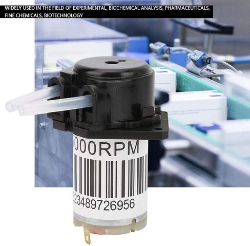 6V Peristaltic Pump, Water Peristaltic Pump for Aquarium Lab Analytical, Biochemical Analysis, Fine Chemicals, Biotechnology(6V Flat) in Saudi Arabia