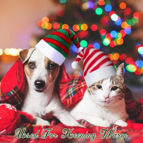 8 قطع من قبعة سانتا للحيوانات الأليفة، قبعة عيد الميلاد للكلاب والقطط، أزياء الحيوانات الأليفة، قبعة العطلات، أزياء لطيفة للجرو والقطط والكلاب الصغيرة والقطط (نمط مختلط) in Kuwait