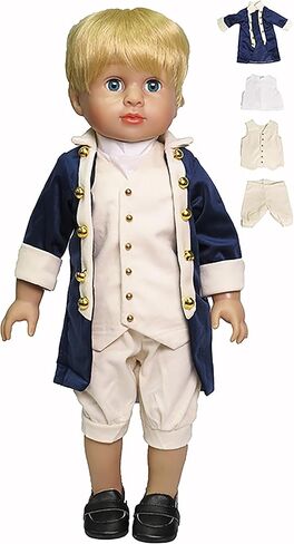 Colonial Boy's Outfit 4pc for 18-Inch Dolls | Premium Quality & Trendy Design | Dolls Clothes in Saudi Arabia