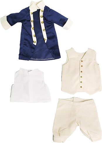 Colonial Boy's Outfit 4pc for 18-Inch Dolls | Premium Quality & Trendy Design | Dolls Clothes in Saudi Arabia